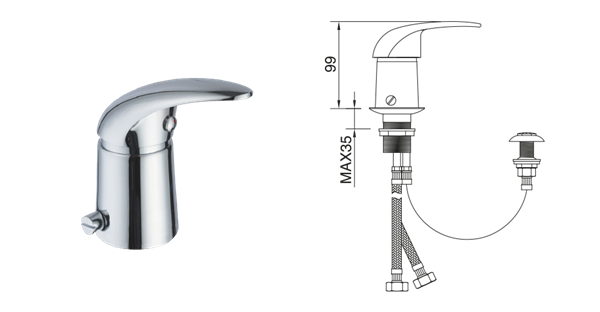 Imagen de Bidet con transferencia  Ligth