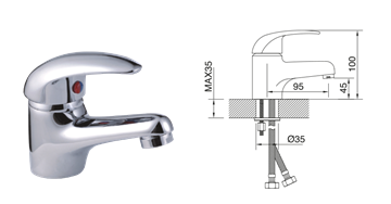 Imagen de Monocomando Lavatorio Ligth