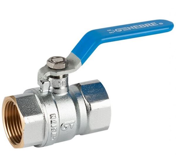 Llave De Paso Esférica Cromo Para Agua 1/2 Pulgada