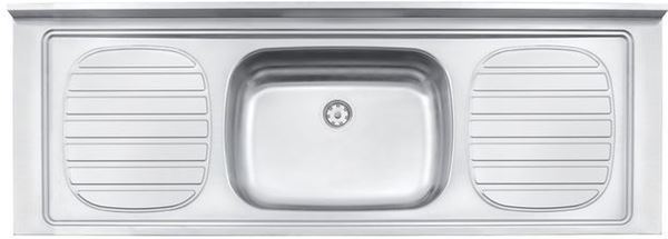 Imagen de Mesada 160x55 con pileta central Tramontina