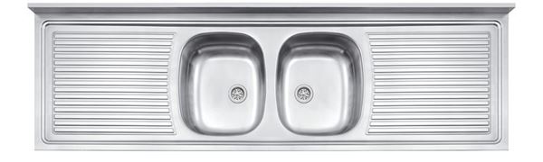 Imagen de Mesada 180x55 CON PILETA CENTRAL doble Tramontina