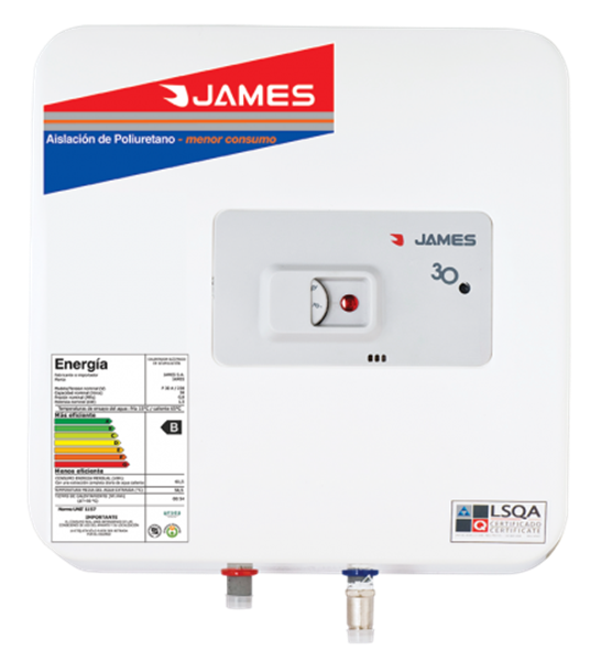 Imagen de Termotanque PRISMA Acero 30 Litros James